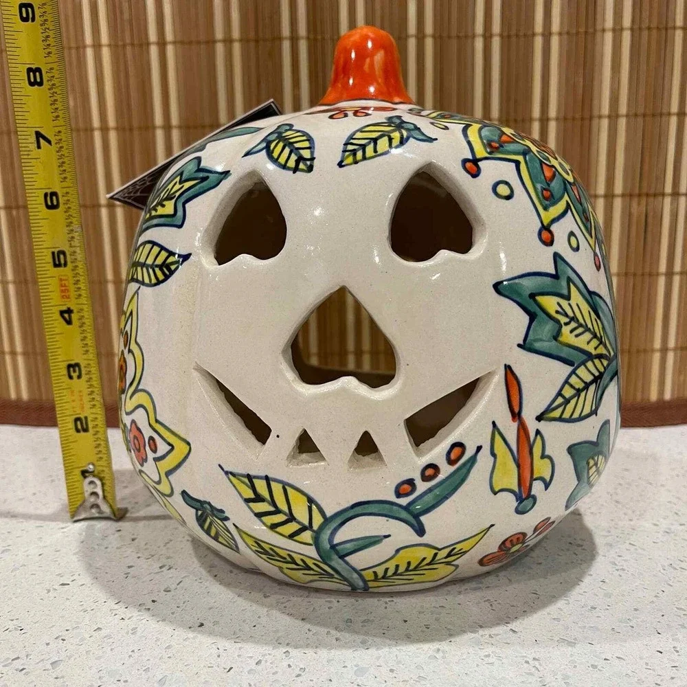 Martha Stewart Jack O Lantern Candle Holder Tea Light‎